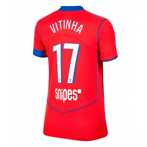 Billige Fotballdrakt Paris Saint-Germain Vitinha #17 Replika Tredjedrakt Dame 2025-26 Kortermet Billige Fotballdrakt Paris Saint-Germain Vitinha #17 Replika Tredjedrakt Dame 2025-26 Kortermet
